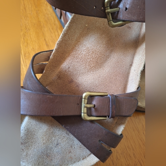SOFFT Brown Strappy Sandals with Buckle Size 8 - Picture 4 of 5